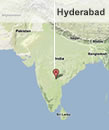Map of Hyderabad - India